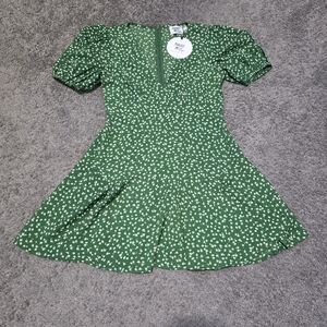 Green Floral Dress